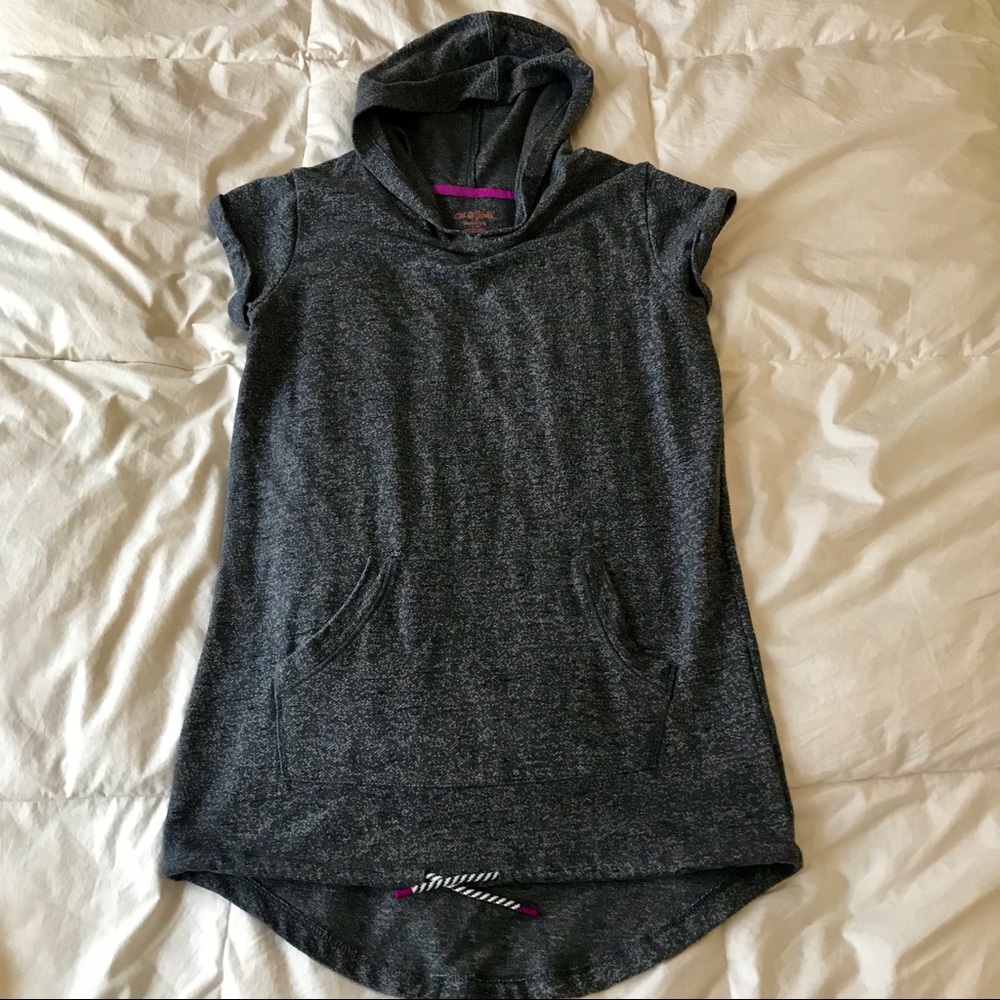 Cat & Jack Hooded Tunic Gray Size XL